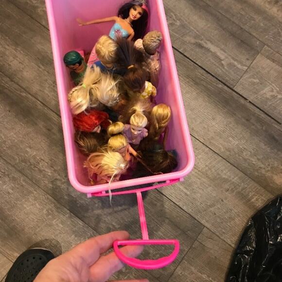 Barbies, Accessories & Wheeled Carrier - Picture 9 of 9